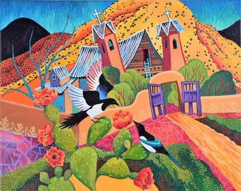 Magpies at Chimayo