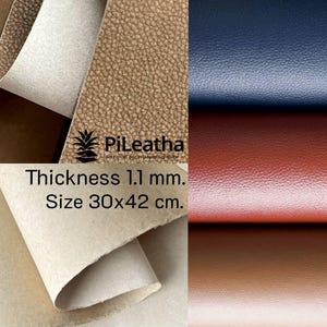 PiLeatha 1.1mm. 30x42cm. (A3) Pineapple Leather Plastic Free, Vegan Leather, Sustainable Material