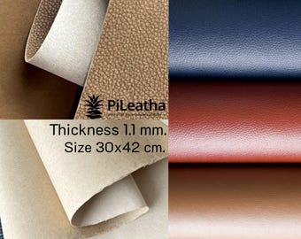 PiLeatha 1.1mm. 30x42cm. (A3) Pineapple Leather Plastic Free, Vegan Leather, Sustainable Material