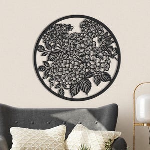 Garden Name Metal Sign Hydrangea Flower Sign With Stake Porch Decor Garden Decoration Mother&#39;s Day Mom Grandma Gardener Gift for mom home