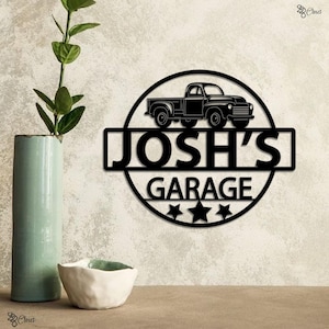Custom Garage Metal Sign Wall, Personalized Wrench Mechanic Sign, Mechanic Metal Decor, Metal Mechanic Sign, Garage Wall Art, Gift for Dad