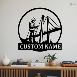 Custom Civil Engineer Metal Wall Art, Mechanical Engineer Gift, Mechanical Engineer sign Graduation Gift Construction Sign Gift for engineer