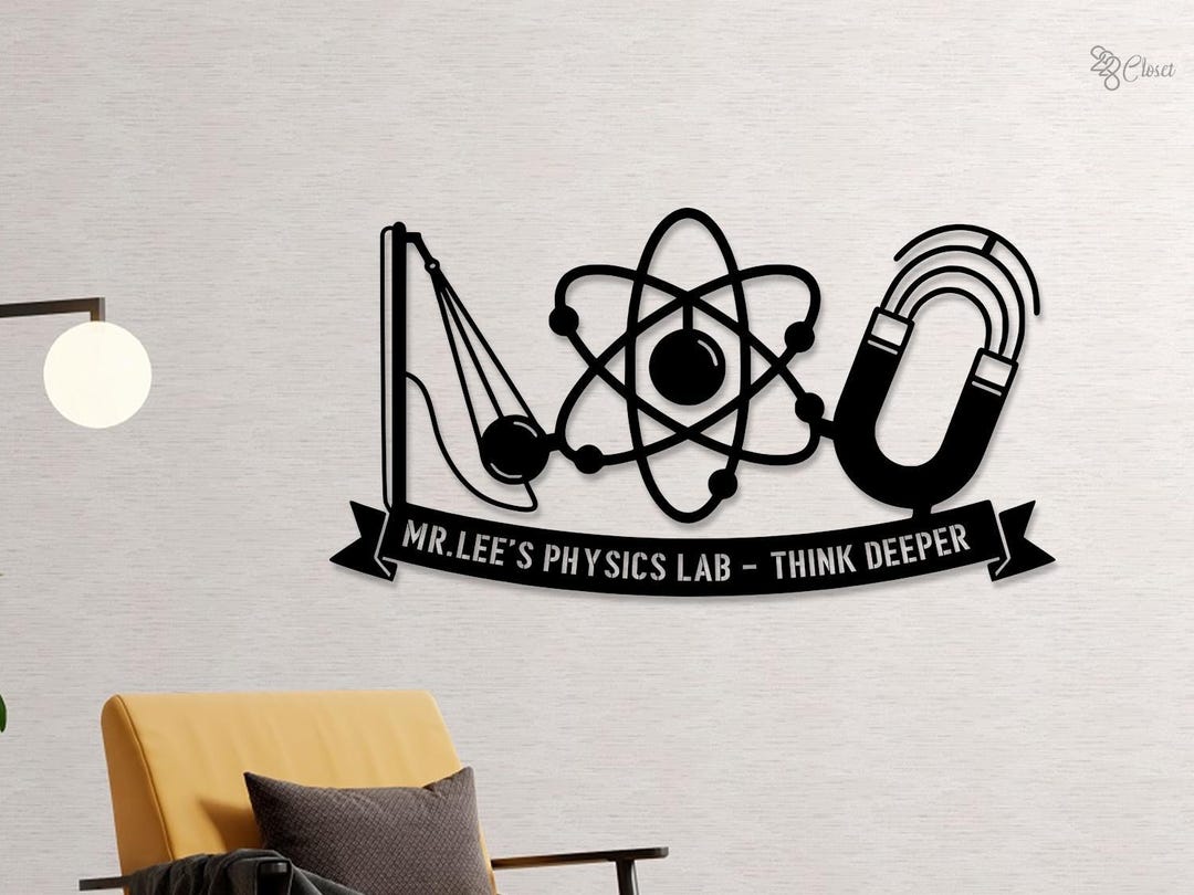 Custom Scientist Name Metal Sign, Physic Class Sign, Personalized ...