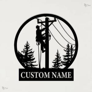 Lineman Prayer Sign