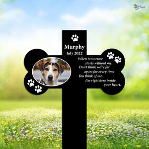 Personalized Dog Memorial Stakes, Dog Grave Marker, Every Dog Breed Metal Stake, Custom Dog Garden Sign, Pet Loss Gift, Garden Decor Metal
