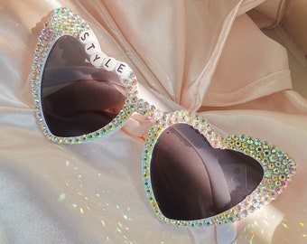 CUSTOMIZABLE Bedazzled Crystal Sunglasses,Personalised Sunglasses for the Concerts,Wedding Favours ,Birthday,Hen Party,Party Glasses,Custom