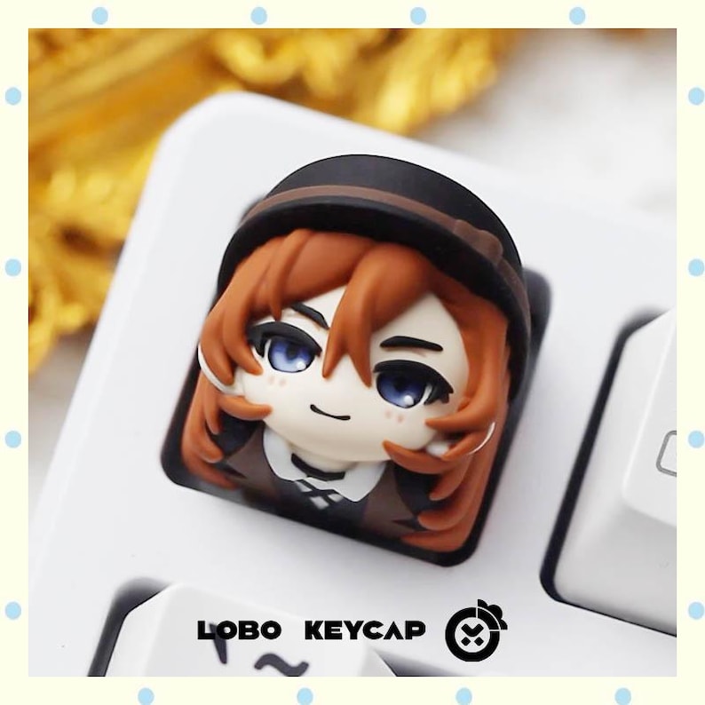 Bungo Stray Dogs Artisan Keycap - Dazai Osamu, Chuuya, Ranpo Resin ...