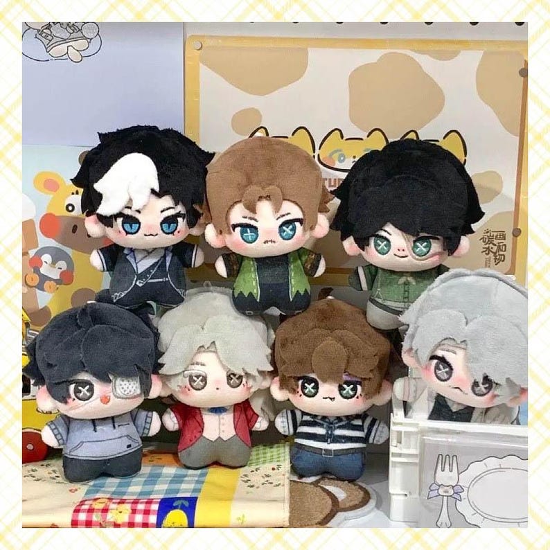 Prospector Keychains Identity V 10cm Cotton Dolls: Luca, Mercenary, Embalmer, Composer ...