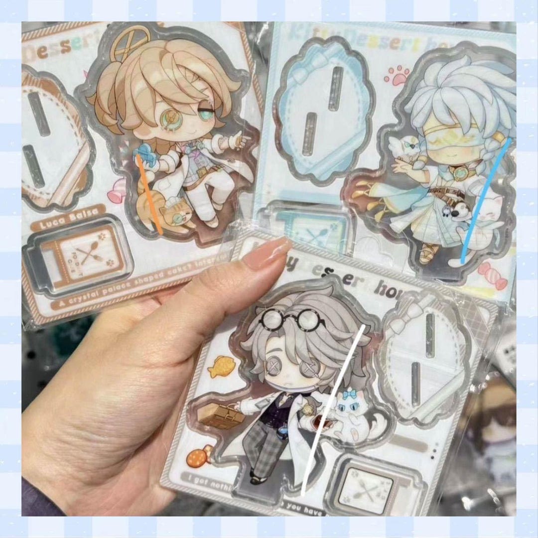 Cute Identity V Double Layer Standees | Luca, Eli & Aesop | Kawaii ...