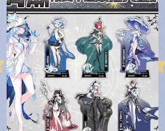 Wuthering Waves Peripheral Acrylic Double-sided Standees: Rover, Camellya & Jinhsi Gradient Translucent Acrylic Ornaments