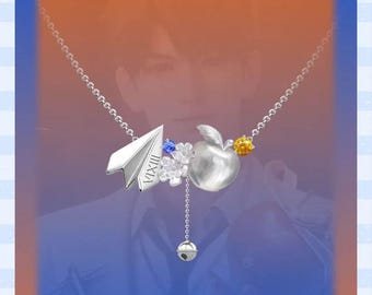 Love and Deep Space Caleb Crabapple Necklace - Premium Designed Dainty Cosplay Jewelry Gift for Fans