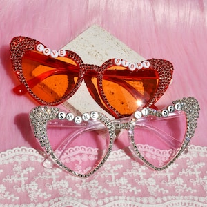 CUSTOMIZABLE Sunglasses,Diamond chain glasses, Hen Party,Party Glasses,Personalised Sunglasses,Concerts,sparkle glasses,Birthday,Custom