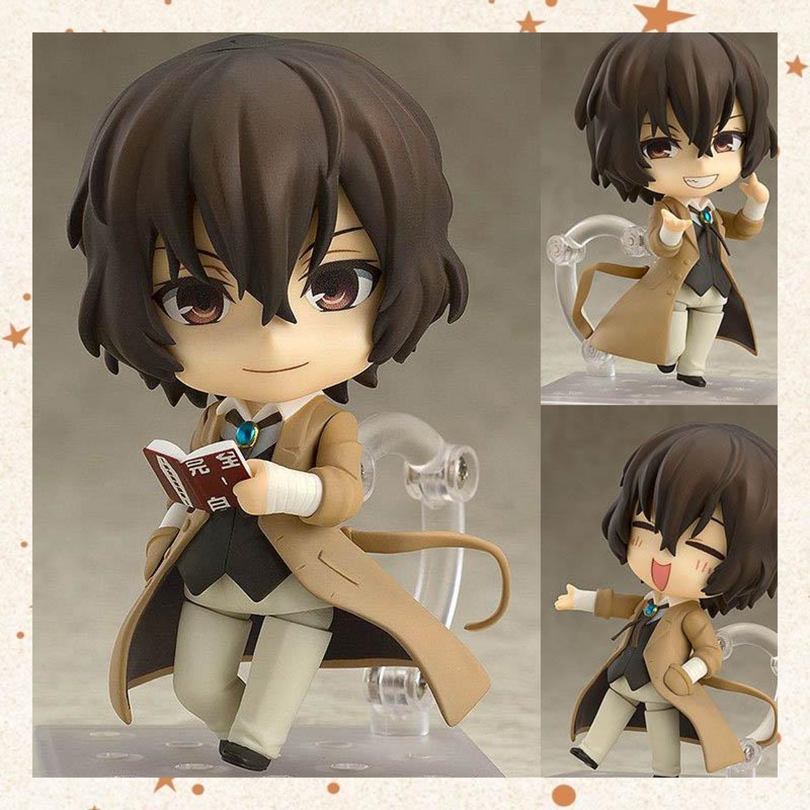 Bungo Stray Dogs Nendoroid Style 10cm Figure - Dazai, Chuuya, 文豪ストレイ ...
