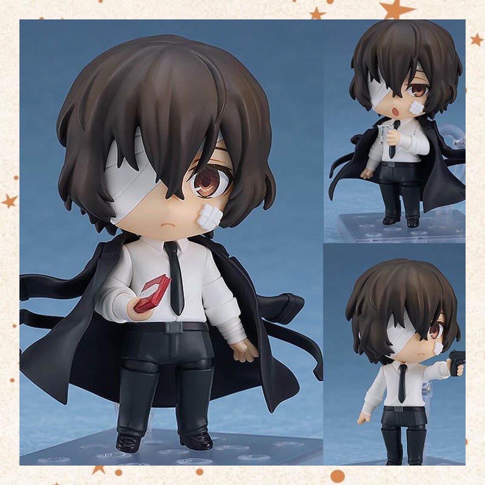 Bungo Stray Dogs Nendoroid Style 10cm Figure - Dazai, Chuuya, 文豪ストレイ ...