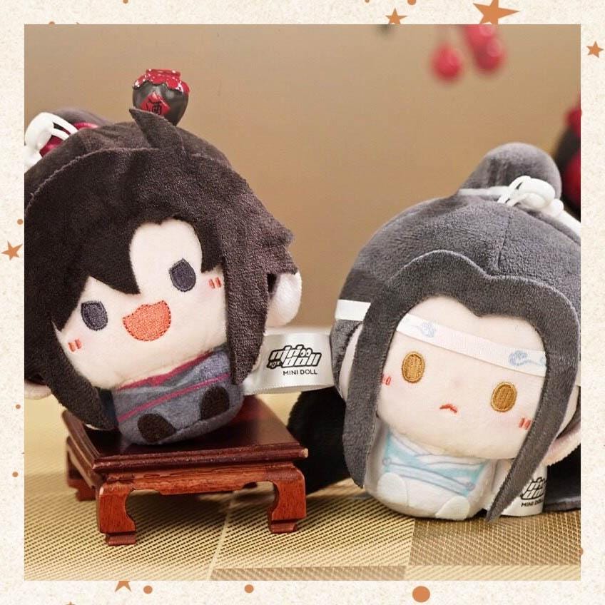 MDZS Wei Wuxian Lan Wangji 8cm Plush Doll, Grandmaster of Demonic