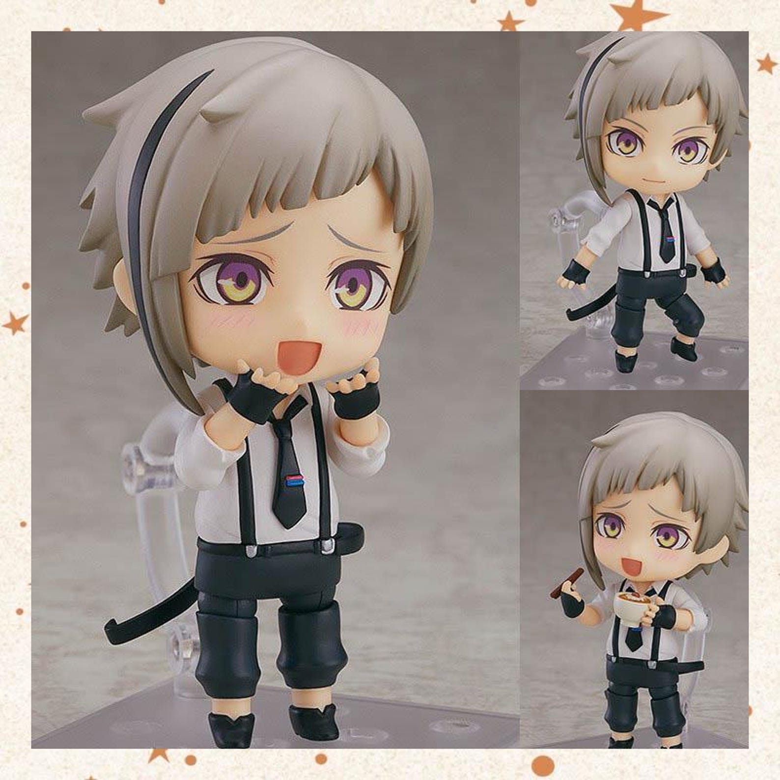 Bungo Stray Dogs Nendoroid Style 10cm Figure - Dazai, Chuuya, 文豪ストレイ ...