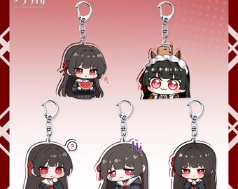 Wuthering Waves Peripheral Keychain: Chixiao Pendant, Cute Acrylic Bag Charm, Toy, Birthday Gift, Stand Figure Ornament