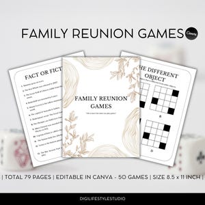 Family reunion games | Team Building Games | Family Bingo | Reunion games | Family Feud | Family reunion party | Games for Adults | Reunion