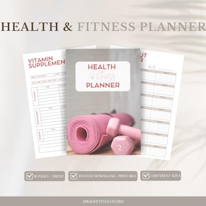 Fitness Planner |Workout Planner|Weight Loss Tracker|Fitness Journal|Fitness Tracker|Weight loss Journal|Wellness Journal|Workout Tracker|