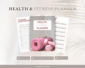 Fitness Planner |Workout Planner|Weight Loss Tracker|Fitness Journal|Fitness Tracker|Weight loss Journal|Wellness Journal|Workout Tracker|