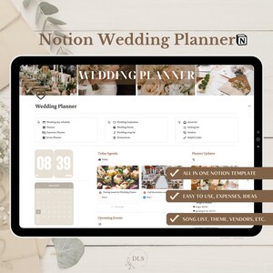 Bruiloftplanner|Notion-sjabloon|Aftellen bruiloft|Tabel tafelschikking|Onkostentracker|Trouwprogramma|Notionplanner|Benodigdheden voor bruiloften