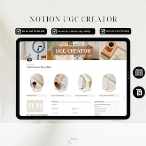 UGC Content Template|Social Media Content Planner|Notion Template|Notion Templates|Notion Planner|Social Media Planner|Content Calendar