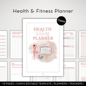 Fitness Planner|Workout Tracker|Weekly meal Planner|Weight Loss tracker|Workout Planner|Fitness Journal|Weight loss|Fitness tracker