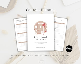 Content Planner | Content Calendar | Social Media Planner | Social Media Content Planner | Affiliate Marketing |Marketing Plan|Business Plan