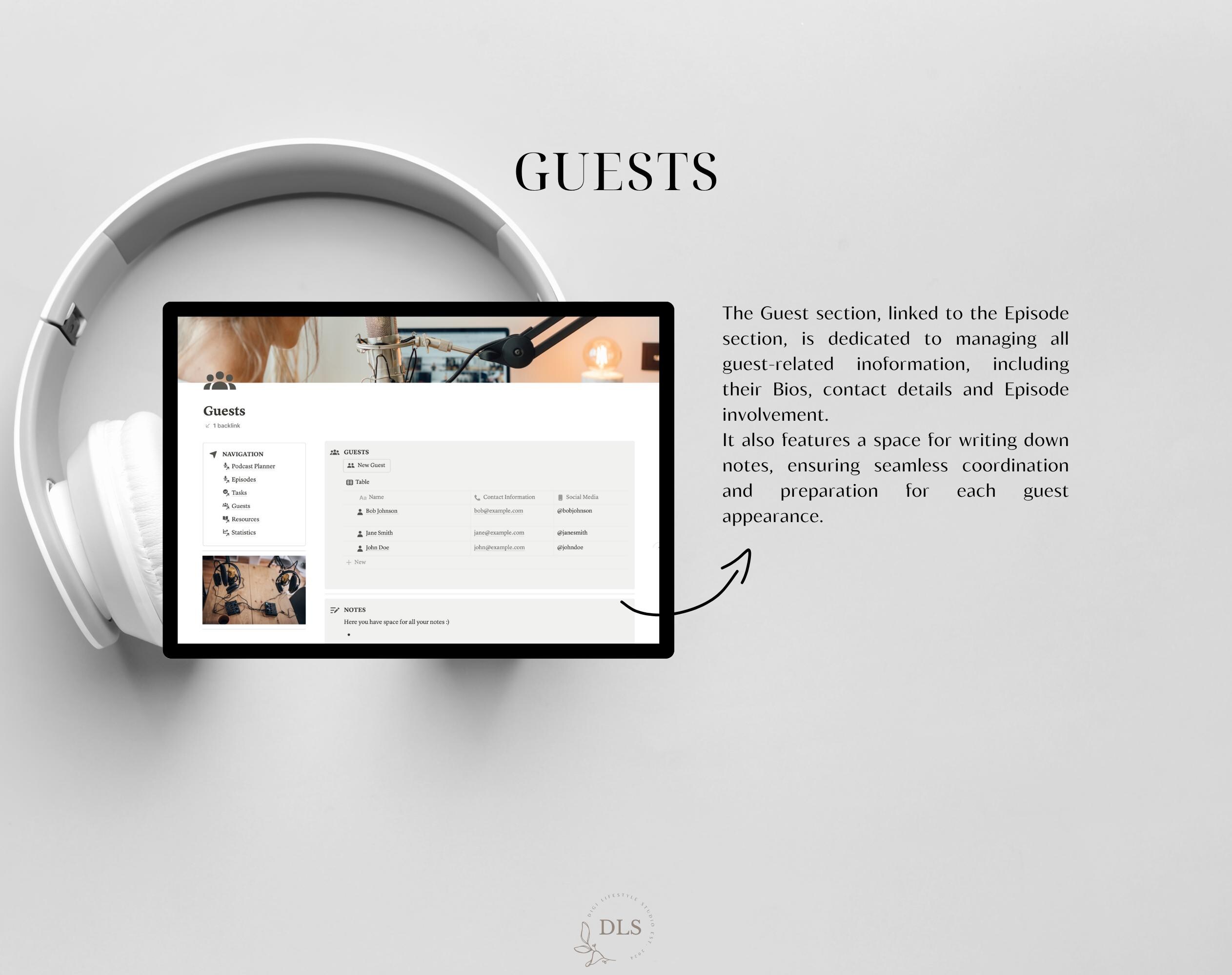 Notion Podcast Planner | Notion Template | Notion Planner | Podcast ...