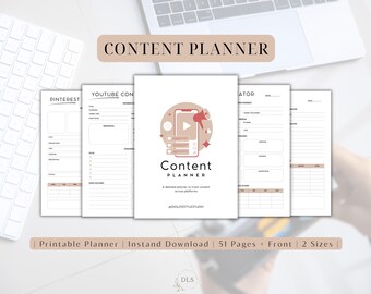 Content Planner | Content Calendar | Social Media Planner | Social Media Content Planner | Affiliate Marketing |Marketing Plan|Business Plan