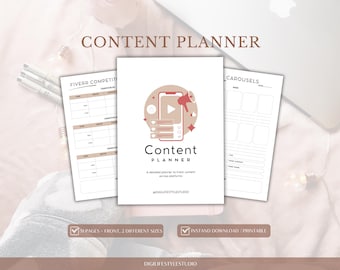 Content Planner | Content Calendar | Social Media Planner | Social Media Content Planner | Affiliate Marketing |Marketing Plan|Business Plan