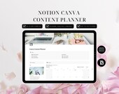 Content Planner | Notion Template | Content Calendar | Social Media Planner | Notion Templates | Instagram Planner | Notion Planner | Canva
