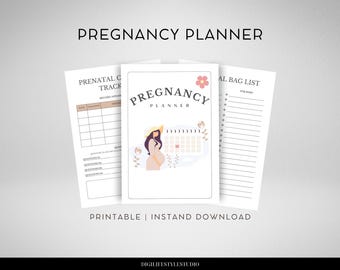 Planner di gravidanza / Planner stampabile / Diario di gravidanza / Futura mamma / Modello di piano di nascita / Piano di nascita / Tracker di gravidanza / Tracker delle spese