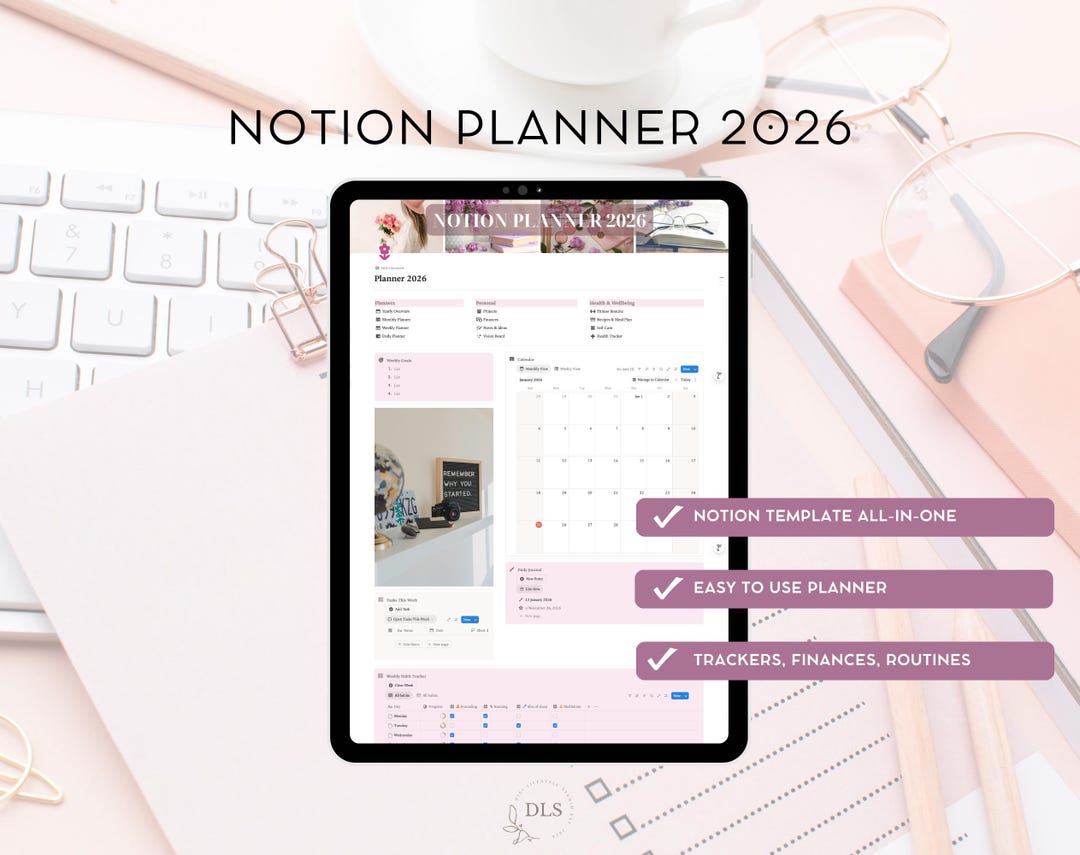 2026 Notion Planner | Vision Board | Notion Template | Notion Life ...