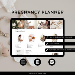 Pregnancy Planner|Notion Planner|Notion Template|Pregnancy Journal|Pregnancy Tracker|Pregnancy Calendar|Birth Plan|Pregnancy Checklist
