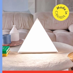 Northern Lights mini LUXOR desk lamp Made in CANADA 10,000 lux Winter Blues Seasonal Bright Light Therapy - Modern pyramid triangular design