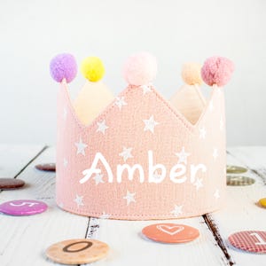 Personalized Crown for Baby and Children's Birthdays,Party Hat,Souvenir for First Birthday and Special Occasions, Child Birthday Crown