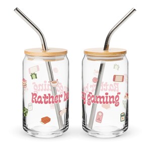 Gezellige gamer, gezellig gamen, ijskoffiekop, gamer, gameaccessoires voor haar, videogamecadeaus voor haar