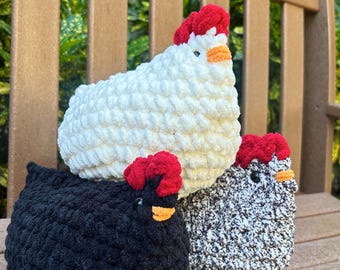 Crochet Chicken Pattern, Beginner Friendly, Easy Crochet Pattern