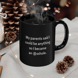 Funny @sshole Mug, Black Mug (11oz, 15oz)