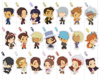 Ace Attorney 2" Keychain Beans