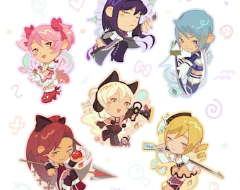 Puella Magi Madoka Magica Holographic Vinyl Stickers