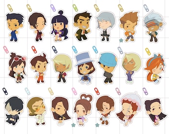 Ace Attorney 2" Keychain Beans