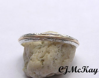 Two Tone  Ladies Wedding Band