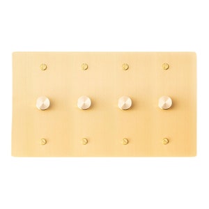 Gold Brass Dimmer Switch Plate - Premium Light Switch Cover