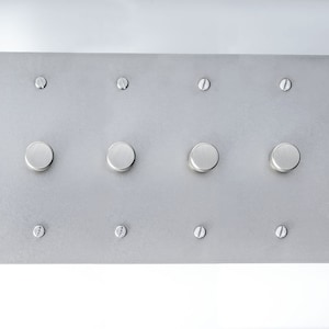Premium Stainless Steel Silver Dimmer Switch Plate - Polished Finish