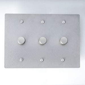 Stainless Steel Dimmer Switch Plate - Sleek Silver Light Switch Cover