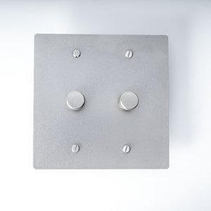 Dimmer Switch Plate - Stainless Steel Silver