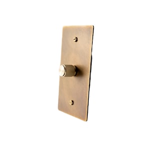 Dimmer Switch Plate - Aged brass Finish - Single pole / 3 way
