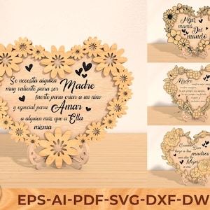 Dia de las Madres svg ,Paquete svg , Feliz Dia de las Madres svg, Regalo para mamá, Regalo del Día de la Madre, Decoración del Día de la Madre Svg ,Archivo cortado con láser